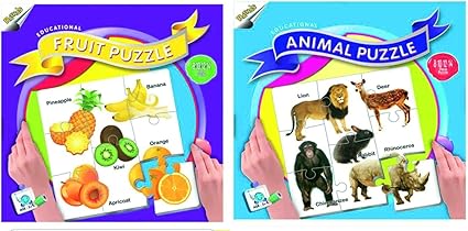 Ratnas Fruit and Animal Puzzle - (88 Pieces)