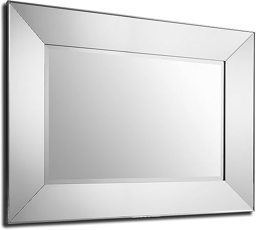 Barcelona Trading Vasto Elegant Silber Rahmen Modern Rechteck Wandspiegel 121 9 X 91 4 Cm 122cmx91 5 Cm Amazon De Kuche Haushalt