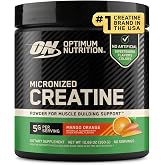Optimum Nutrition Creatine Monohydrate Powder, Mango Orange, 60 Servings | Micronized Creatine Monohydrate Powder, Supports Muscle Strength &amp; Power, Easy Mixing, Banned Substance Tested, Great Tasting