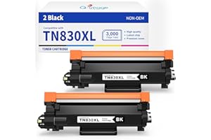 TN830XL TN830 Compatible High Yield Toner Cartridge Replacement for TN830 XL TN-830XL Toner Cartridge Work with DCP-L2640DW H