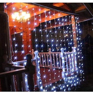 Buy A2z Led Pvc Waterfall Curtain Lights 3x3m White Online At