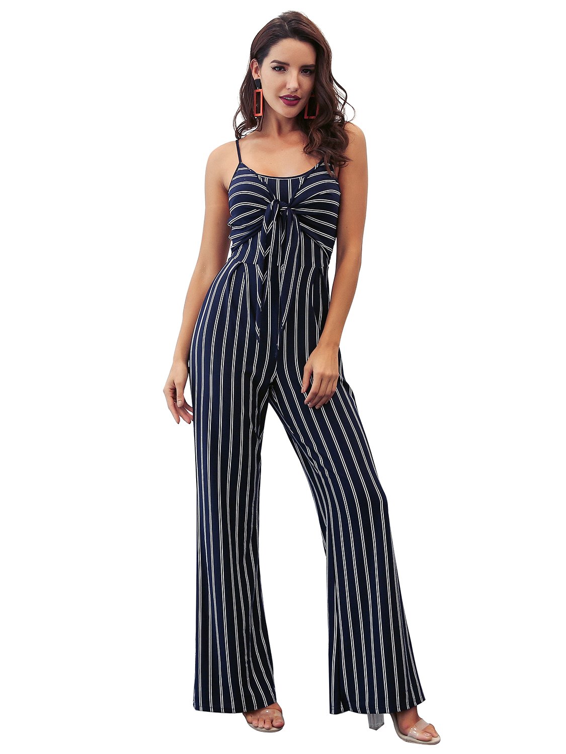 striped pants romper