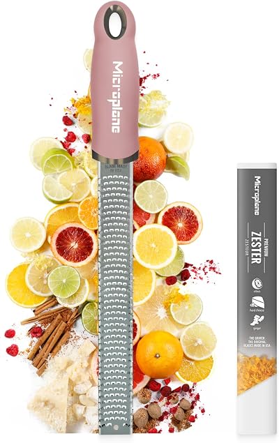 Microplane Zester Grater Dusty Rose Stainless Blade Made in USA