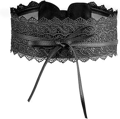 black lace belt for dress