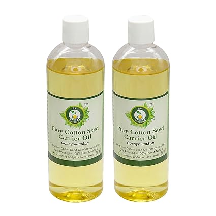 Cotton Seed Oil | Gossypium Spp | For Skin | For Cooking | Pure Cotton Seed Oil | 100% Pure Natural | Cold Pressed | 100ml+100ml | Pack of Two By R V Essential