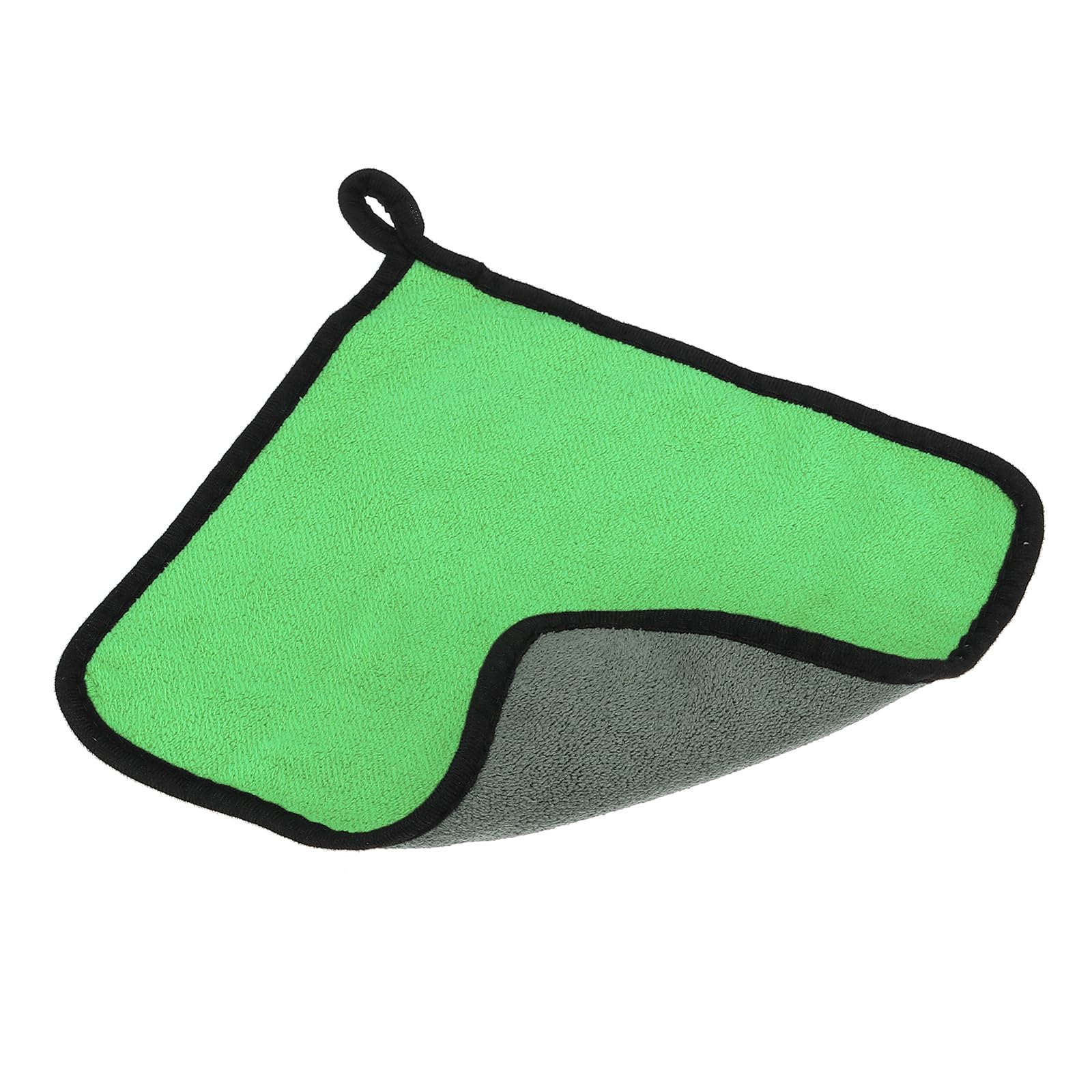 PATIKIL 11.8x15.7 Inch Billiard Cue Towel, Pool Cue Cleaner Shaft Cloth Coral Fleece for Snooker Pole Pool Table Cue Accessories, Green Grey