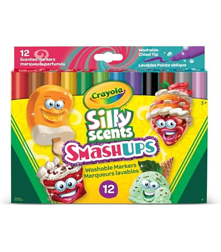CRAYOLA Silly Scents, Set Coloring Profumelli & Puzzarelli, 55+Pezzi