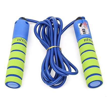 HITOP Verstellbares Kinder Springseil mit Zähler und Komfortablen Griffen für Sport Training Crossfit boxen and Fitness