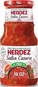 HERDEZ Salsa Casera, Mild, 16 oz Jar – Classic Homestyle Mexican Salsa for Everyday Use | Classic Homestyle Mexican Salsa for