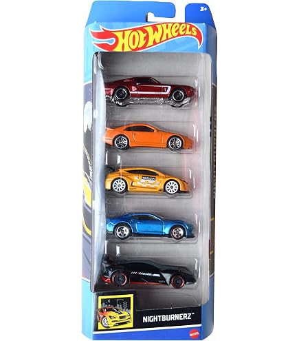 Amazon.com: HotWheels 5-Pack Nightburnerz HFV93 : Toys & Games