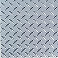 M-D Building Products 57306 12 in. x 24 in. x .025 in. Silver Aluminum Sheet Diamond Tread