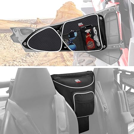 Amazon Utv キャブパック Rzr 900 1000 ドアバッグ Rzr 間のシートバッグ Kemimoto 耐汚損 センターポーチ オフロード収納バッグ 収納 ホルダー 車 バイク