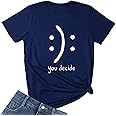 BLACKMYTH Women's T-Shirts Cotton Funny Graphic Design Casual Short Sleeve Top Tees
