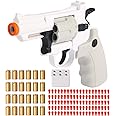 ASTM-Certified ZP5 Compact Toy Revolver: Quick Reload, 32ft Range, Durable ABS - Kid-Safe & Lightweight w/Speed Loader, 24 Shells & 100 Safe Bullets