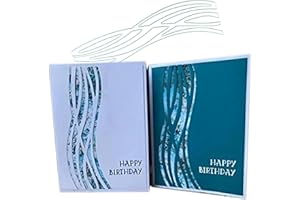 Mvchifay Cutting Dies Metal Stencils Scrapbooking Tool DIY Craft Carbon Steel Embossing Template for Paper Card Making (Wavy lines-15x5.5cm)