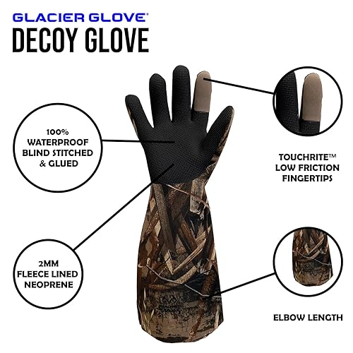 Glacier Glove Unisex Decoy Waterproof Flexible Secure Grip Palm