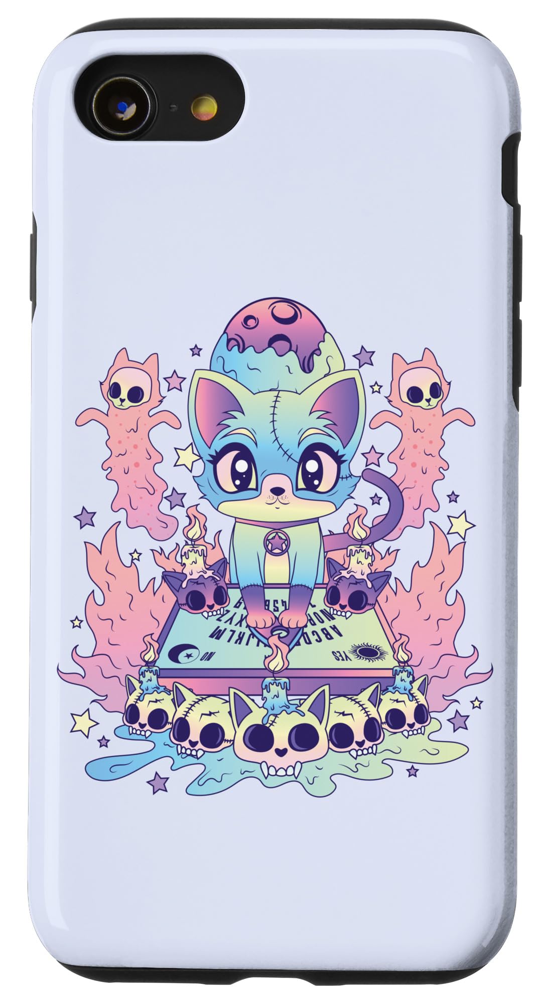 iPhone SE (2020) / 7 / 8 Cute Cat Ouija Pagan Kawaii Occult Satanic Pastel Gothic Case