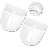 16 Pairs Shoulder Pads For Sewing – Sponge & Gauze Pads For Suits, Blazers, Coats, DIY Clothing (White, Large)