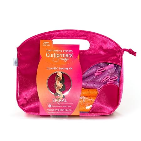 Curlformers - Lockenstyling-Set für Spirallocken - für kurzes Haar bis zu einer Länge von 20 cm - ohne Hitze - mit 40 Lockenw