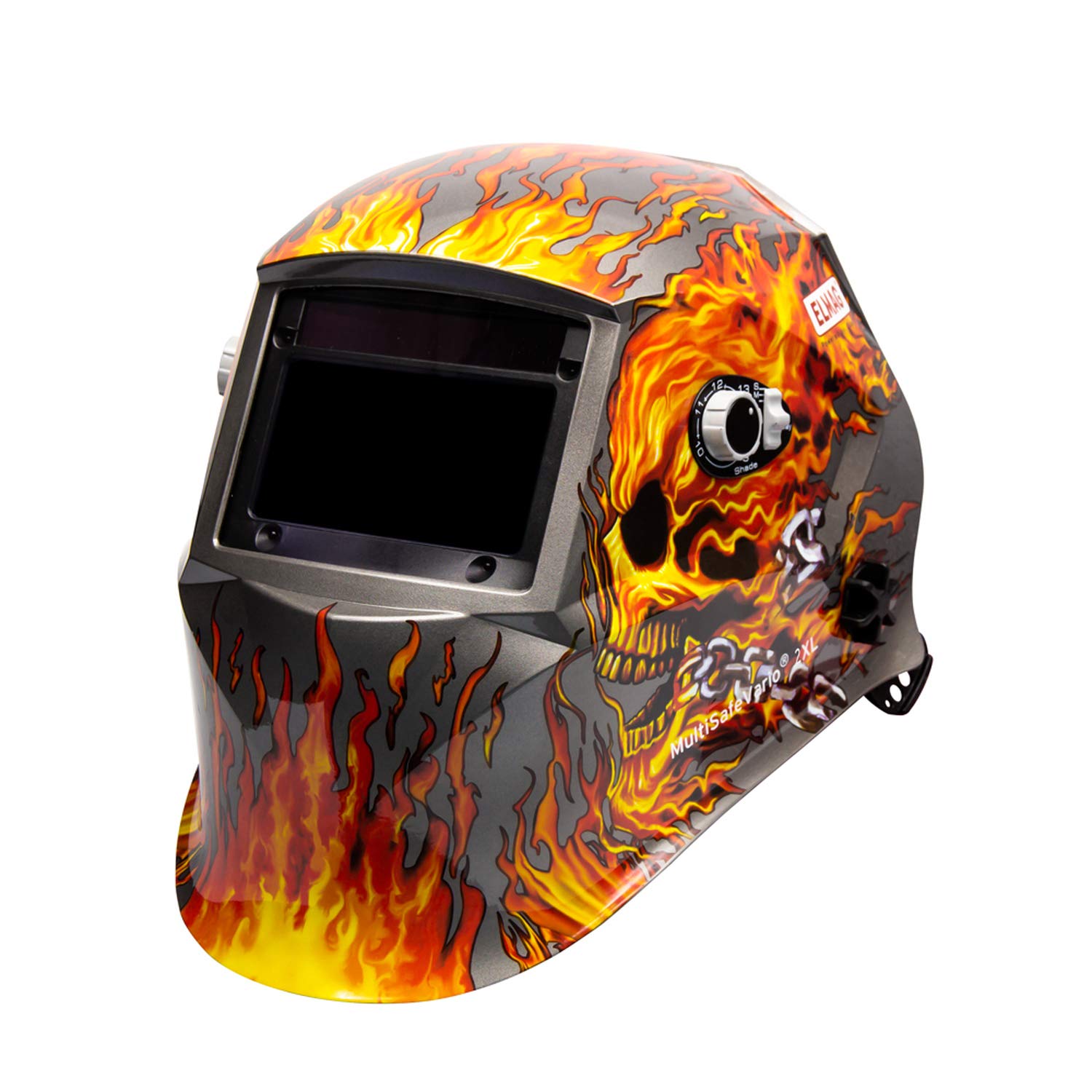 Elmag 56392 Welding Helmet, MultiSafe Vario Design Flame
