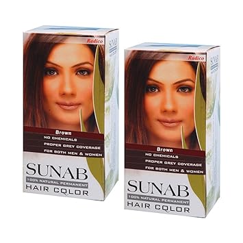 Buy Radico Sunab Herbal Brown Hair Color 100g Set Of 2 Online At