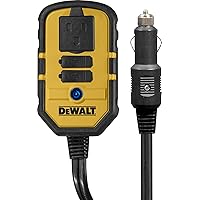 DEWALT DXAEPI140 Power Inverter 140W Car Converter: 12V DC to 120V AC Power Outlet with Dual 3.1A USB Ports