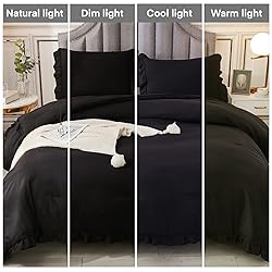 Andency Black King Size Comforter Set, 3 Pieces