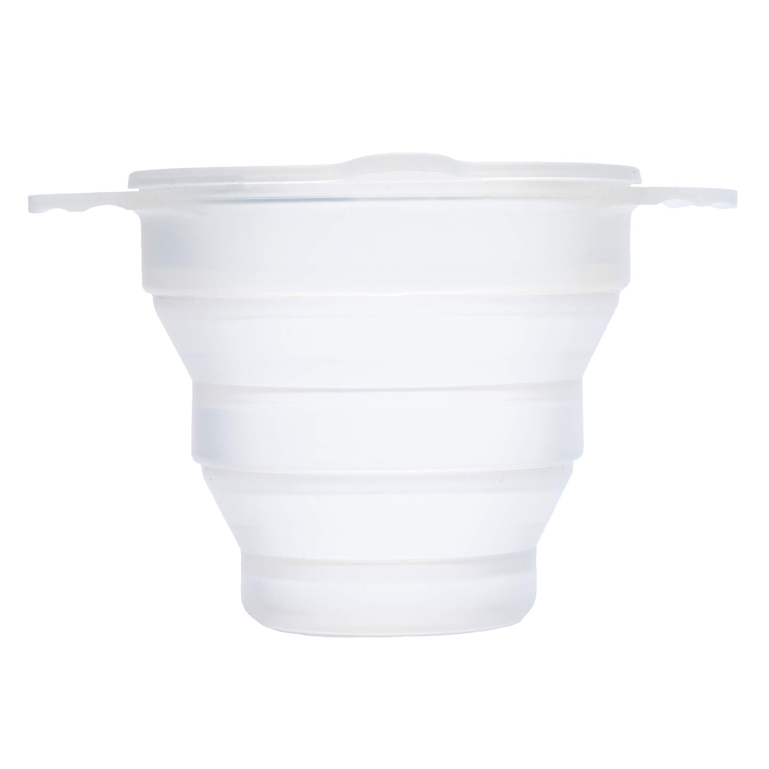 Ruby Clean - Foldable Menstrual Cup Steriliser - Clear - Fits Most Menstruation Cups - Microwave/Oven Steriliser, Sanitiser, Disinfecting (Cup not Included) - Collapsible Silicone Cleaner