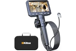 Two-Way Articulating Borescope, DXZtoz Industrial Endoscope with 0.33in Articulated Snake Camera, Video Inspection Scope with