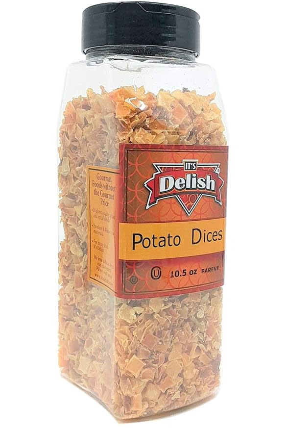 Dried Potato Dices by Its Delish, 10 Oz Large Jar Dehydrated Potatoes