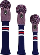 Scott Edward Knitted Golf Club Head Covers 3Pcs Driver Fairway Hybrids view 2