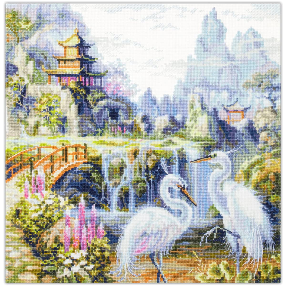 Magic needle 550-756 ZW Good Morning Counted Cross Stitch Kit with Zweigart Edition, Cotton, Multi-Colour, 30 x 30 cm