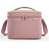 BAGSMART Lunch Box for Women Insulated Lunch Bag Cute Puffer Lunch Tote Bags Lightweight Quilted Reusable Cooler for Work Picnic or Travel, Dusky Pink