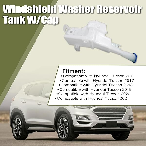 PRIPRILOD WINDSHIELD WATER RESERVOIR WATER BOTTLE TANK BRACKET COMPATIBLE WITH HYUNDAI TUCSON 2016-2021# 98620-D3100 98620-D3000