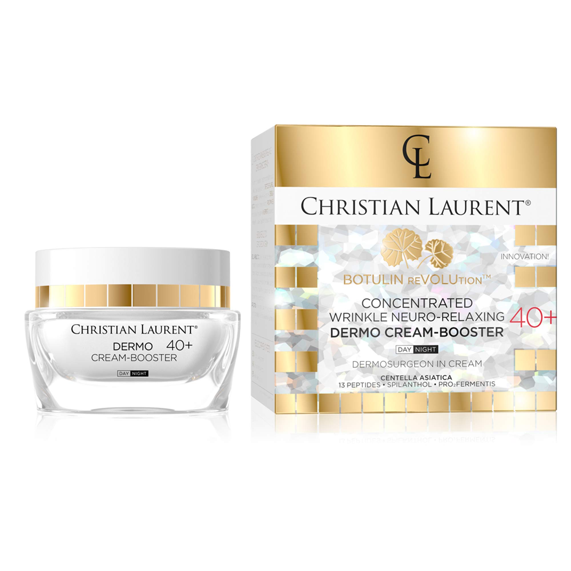 Christian Laurent Concentrated Dermo-booster Cream 40+ | 50 ML | Wrinkles Reduction | Visible Firming | for Day and Night