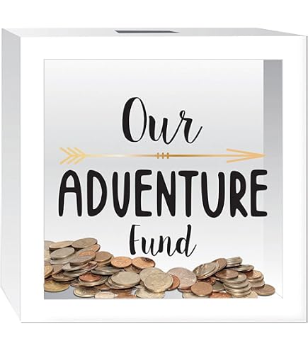 Amazon.com: Prinz White Adventure Fund Money Savings Piggy Bank