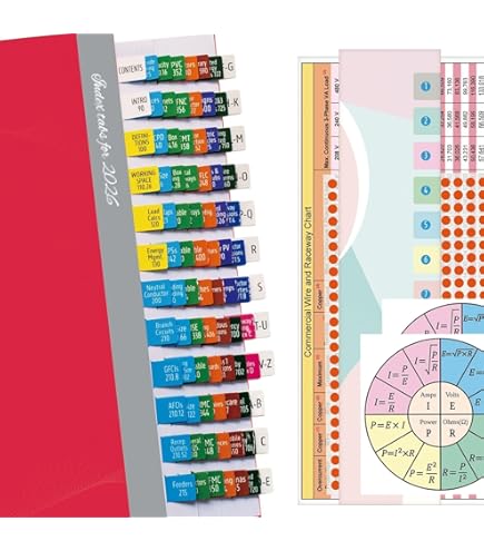 Amazon.com : Index Tabs for NEC 2023 Code Book – Color-Coded for