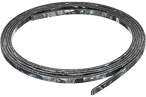 MECCANIXITY Plastic Binding Purfling Strip 1650x4x1.5mm Guitar Binding Edge Trim for Acoustic Classical Guitar Black White
