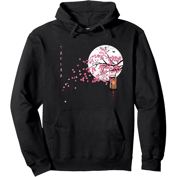 Sweatshirt Vintage Japanese Woodblock Art Cherry Plum Garden - Imprimé Estampes Japonaises