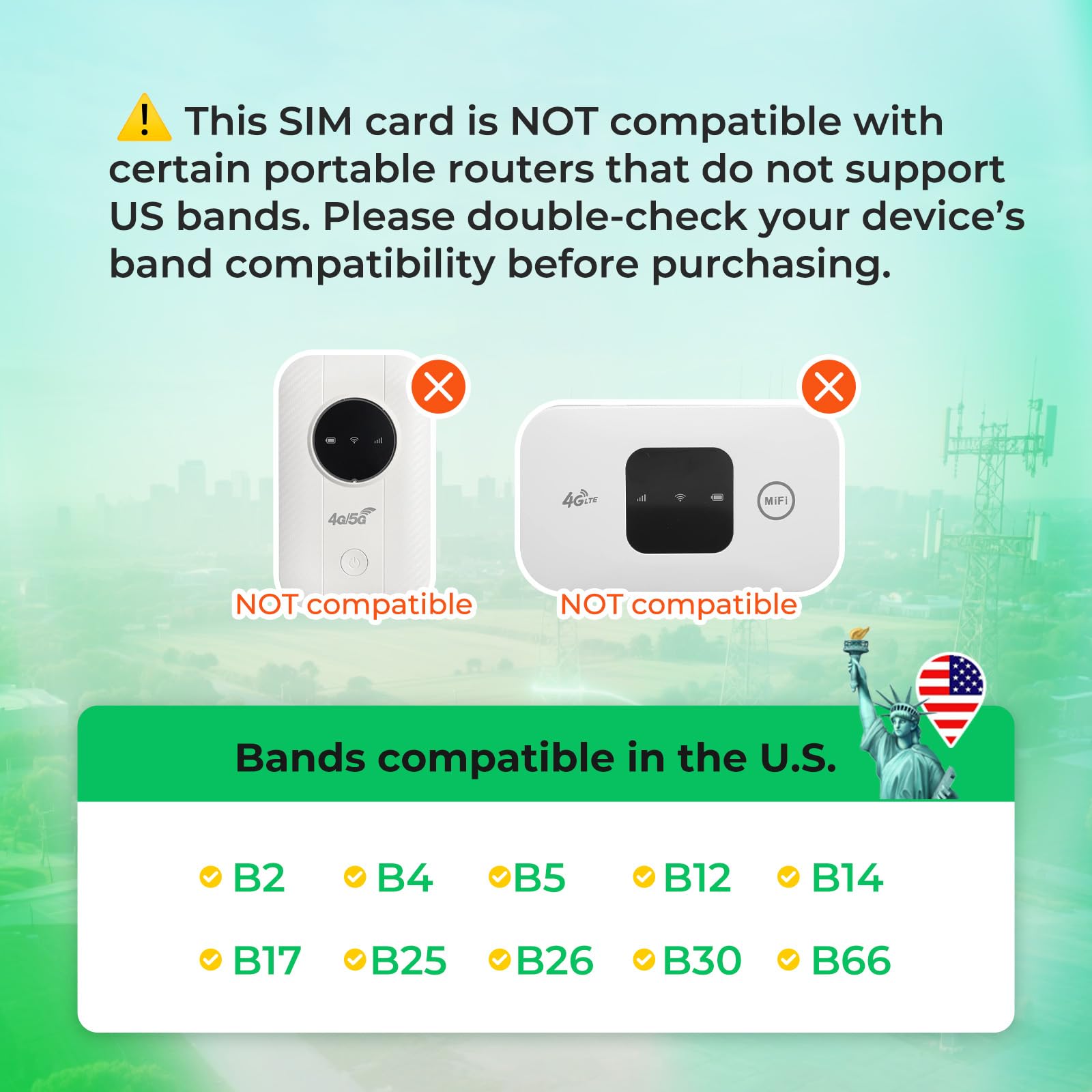 EIOTCLUB Data Only SIM Card - Prepaid 5G/4G LTE Network for Unlocked Device, No Contract, No Phone Number, Triple Cut 3-in-1