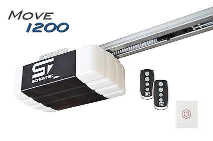 Schartec Move 1200 Garagentorantrieb Serie 2 Set inkl. 2 Handsender und Schiene - elektrischer Torantrieb - Garagentoröffner 