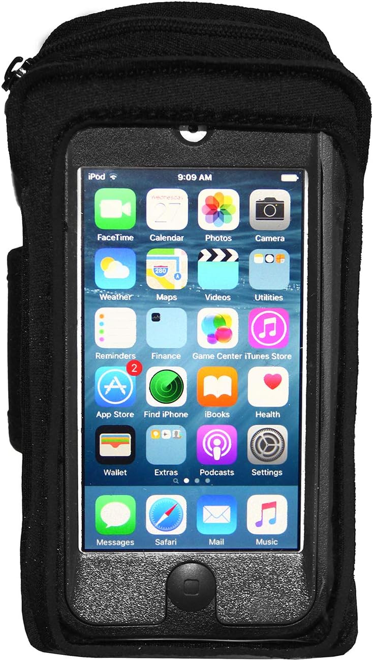 i2 Gear Armband Case Compatible with iPod Touch 7th, 6th & 5th Generation Devices - Workout MP3 Holder for Running and Exercise with Zipper Pouch & Adjustable Arm Band (20 inch): Electronics