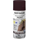 Rust-Oleum 302125 Roofing Accessory Coating Spray, 12 oz, Espresso Shake | Supplies, Roof Coatings, Masonry Metal Plastic Wood, 37 to 537 deg C, 10 to 12 sq-ft, 20 min, Roofing Supplies