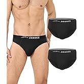 JODUCE 2 Pack Mens Merino Wool Underwear, Breathable Wool Underwear for Men, Comfortable Soft Loose Moisture Wicking Briefs