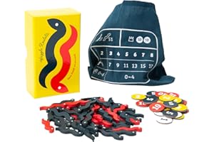 Oink Games Wriggle Roulette Board Game – Push-Your-Luck Fun for Kids & Adults | Ages 7+ | 2–8 Players Stocking Stuffer