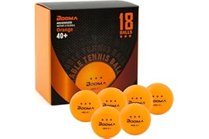 BOOMA Ping Pong Balls | 3-Star 40+ Table Tennis Balls (12,18,24) | Premium ABS Training Balls | Highly Durable for Indoor/Out