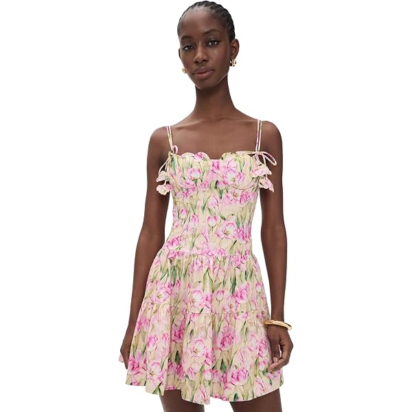 knee length dresses for ladies FLORAL BABY MINI DRESS – AKIRA main image 1