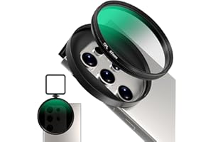 67mm CPL Filter for Phone, AR-Coated Polarizing Lens with Metal Cold Shoe Phone Clip, Circular Polarizer Filter Compatible wi