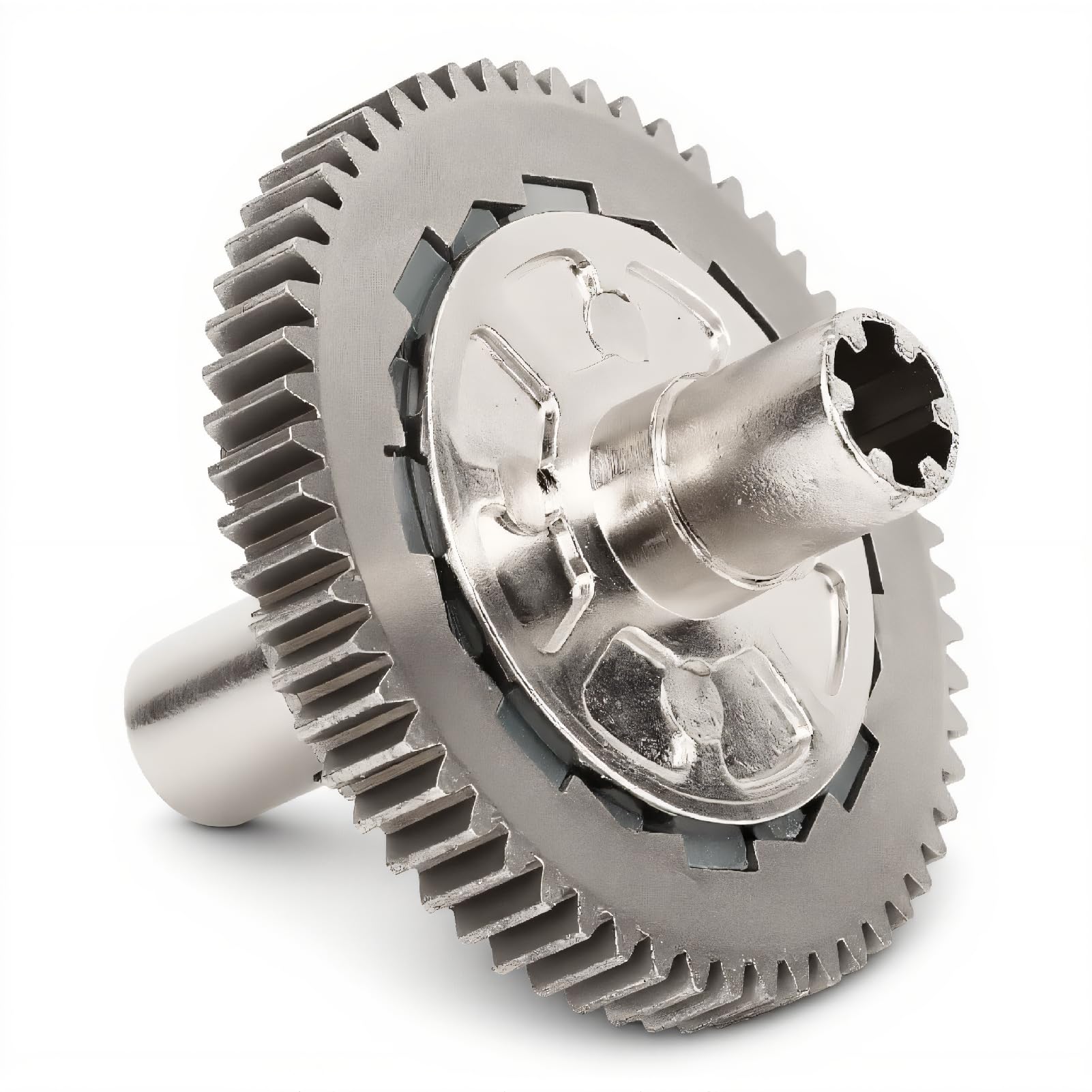 Slipper Set 57T 0.8Mod for RC Car, Metal Steel Slipper Clutch Spur Gear, Compatible with 1/10 and 1/8 Scale Vehicles