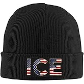 I Support ICE Knit hat I Stand with Ice Unisex Cuffed Beanies